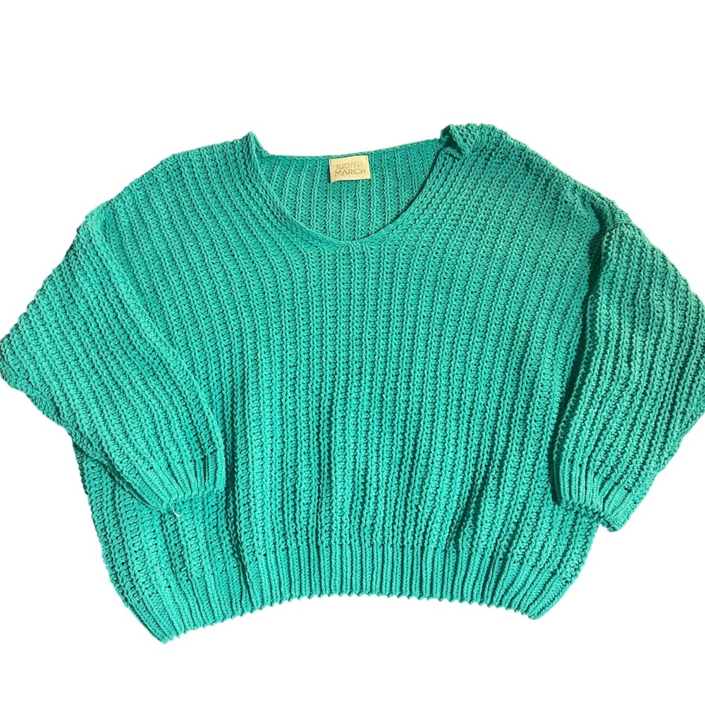 Oversized Cozy Judith March Women's Medium Sweater Fisherman Coastal Minimalist